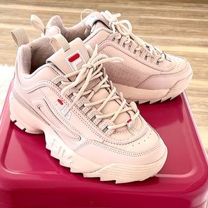 Peach blush Fila disruptor II 2 premium sneakers